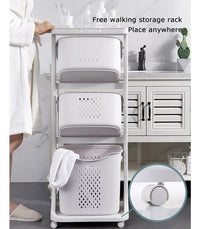 Organizador Transportable 3 Cestos Y Estante Para Baño