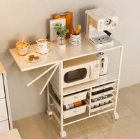 Organizador Cocina Extensible Con Ruedas 6 canastos Acero®