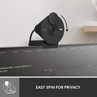 Webcam Logitech Brio 300 Full Hd Micrófono Integrado Negro
