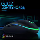 Mouse Gamer Logitech G203 Lightsync Cableado 8000 Dpi Negro