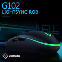 Mouse Gamer Logitech G203 Lightsync Cableado 8000 Dpi Negro