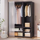 Ropero Organizador Tela Impermeable Y Metal 166x109cm Negro®