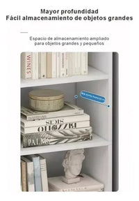 Biblioteca Librero Multifunción Minimalista Mdf Blanco®