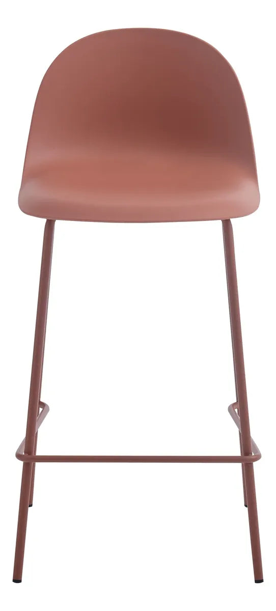 Taburete Minimalista Polipropileno/hierro Terracota Mate®