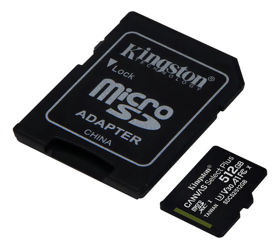 Tarjeta Memoria Microsd Kingston Canvas Plus 512gb 150mb®
