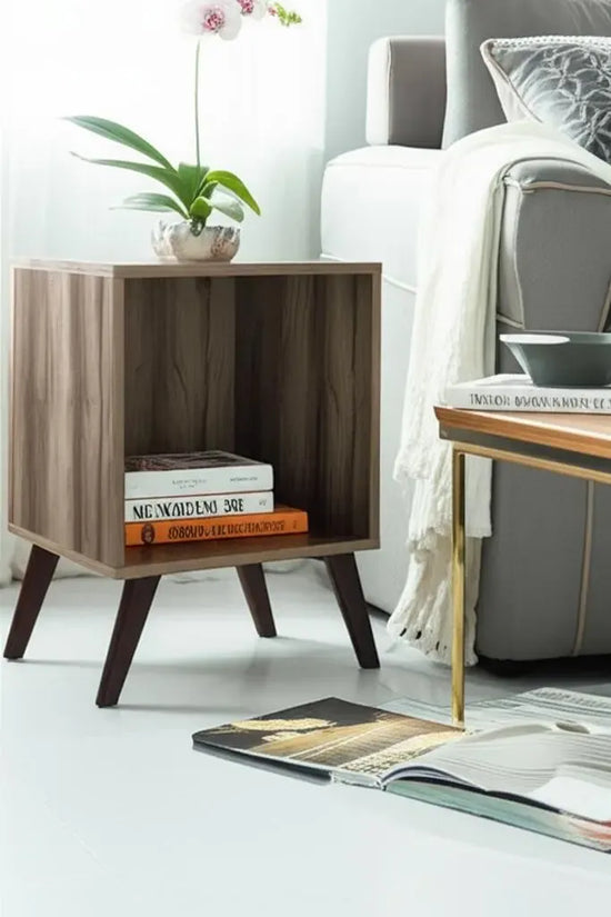 Mesa de Luz Retro Cubo Organizador Premium MDP Resistente®
