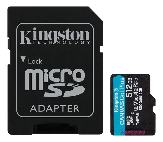 Tarjeta De Memoria Kingston Canvas Go! Plus 512gb Sd 200mb®