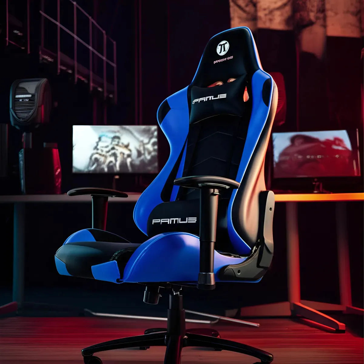 Silla Gamer Primus Thrónos 100t Ergonómica Reclinable Blue®