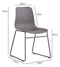 Silla Moderna De Polipropileno/base Metal Grafito Premium®