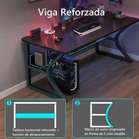 Escritorio Gamer Madera Mdf/patas Metálicas Premium®