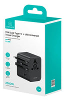 Cargador Adaptador De Viaje Usams Usb+2x TipoC 17w ®