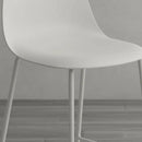 Taburete Minimalista Polipropileno/hierro Blanco Mate Premium®