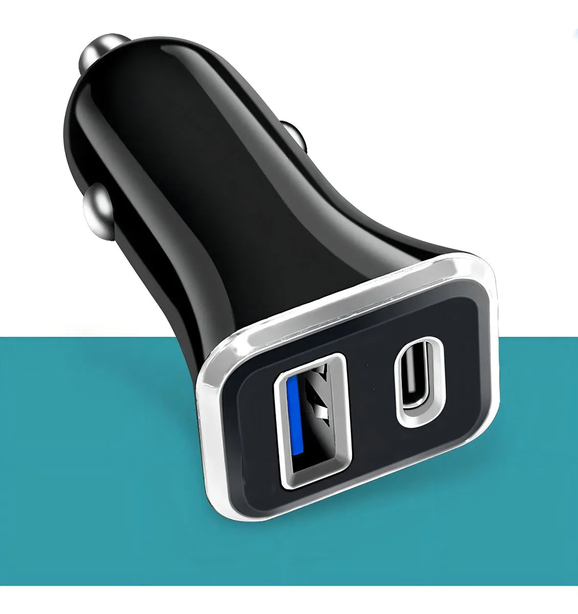 Cargador Treqa Compatible 12v/24v 2.4a Usb Y Tipo C Auto®