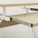 Escritorio Practico Y Compacto Con Ruedas De Metal Y Mdf®