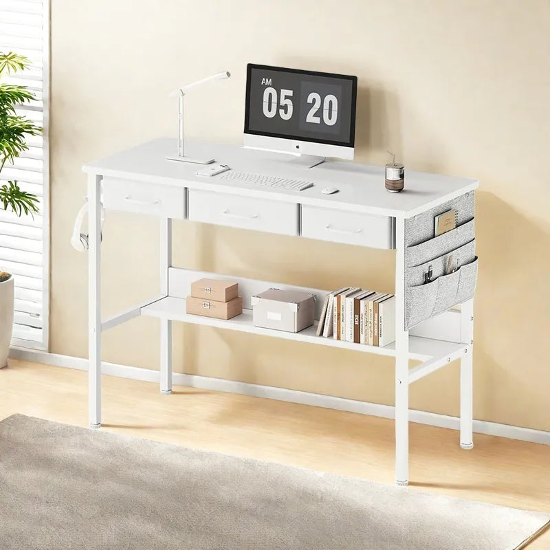 Escritorio Cajones Estante Y Organizador 100cm Movi Moderno®