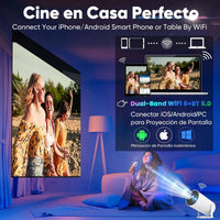 Proyector Mini Jr Proyector Profesional Hy300 8000lm Blanco 220v