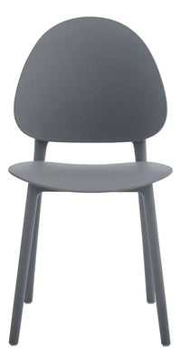 Silla De Comedor/exterior Gris Mate Polipropileno Premium®