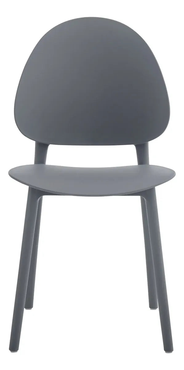Silla De Comedor/exterior Gris Mate Polipropileno Premium®