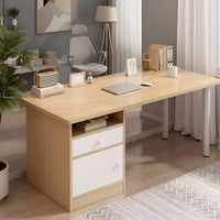 Escritorio Minimalista Para Oficina Mdf Y Metal 120cm Prof®