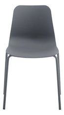 Silla De Comedor Gris Mate Metal Y Polipropileno Premium®