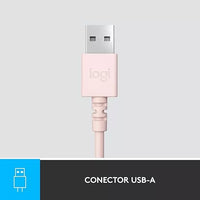 Logitech H390 Auriculares Usb-a Con Micrófono Y Cancelación Color Rosa