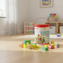 Bloques De Madera Educativos Con Abecedario Y Numeros X100®