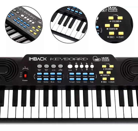 Teclado Electrónico Con Microfono 8 Samplers 37 Teclas®