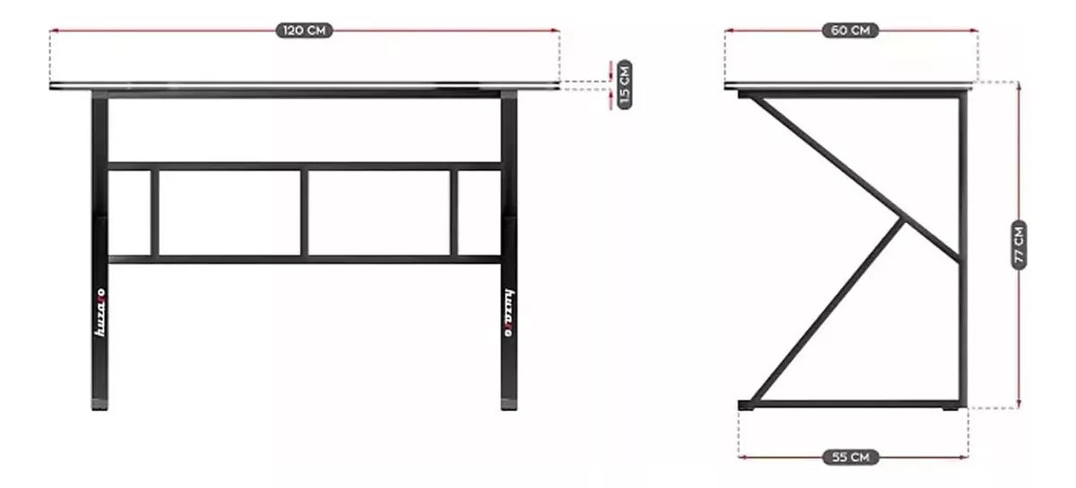 Escritorio Gamer Madera Profesional Fibra Carbono 120x60cm®