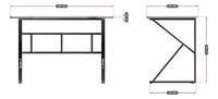 Escritorio Gamer Madera Profesional Fibra Carbono 120x60cm®