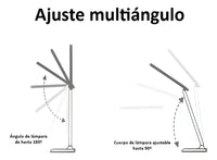 Lampara Luz Led Escritorio Mesa Táctil Plegable 3 Modos®