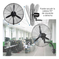 Ventilador Goldtech Industrial De Pared 26 3 Velocidades®