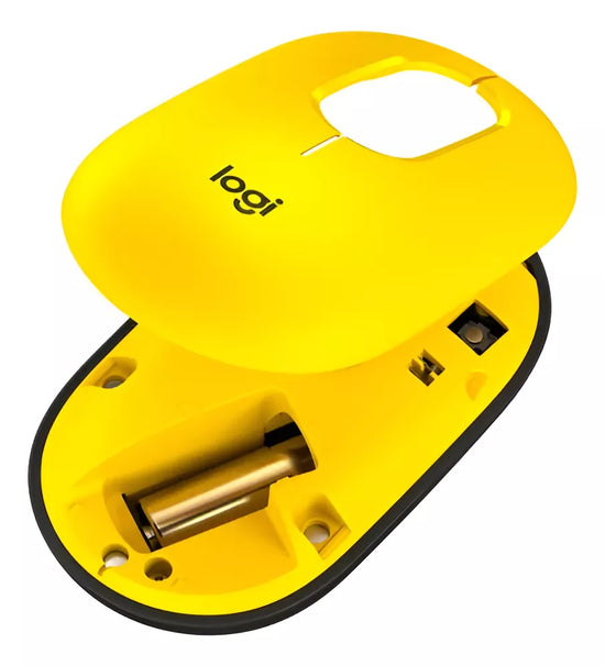Mouse Logitech Inalámbrico Pop 910 Amarillo