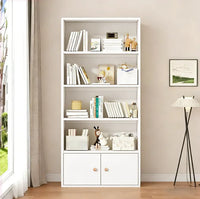 Biblioteca Moderna 4 Estantes 33x60 Mdf Resistente Oficina®