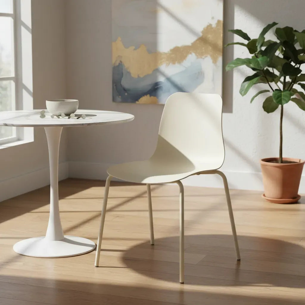 Silla Comedor Milkytea Mate Metal/polipropileno Premium®