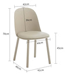 Silla Comedor Acolchada Milkytea Mate Polipropileno Premium®