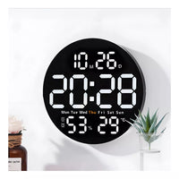 Reloj De Pared Digital 10'', Led Con Temperatura Y Humedad®