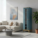 Armario Cristalero Living 1 Puerta Estilo Colonial Premium®