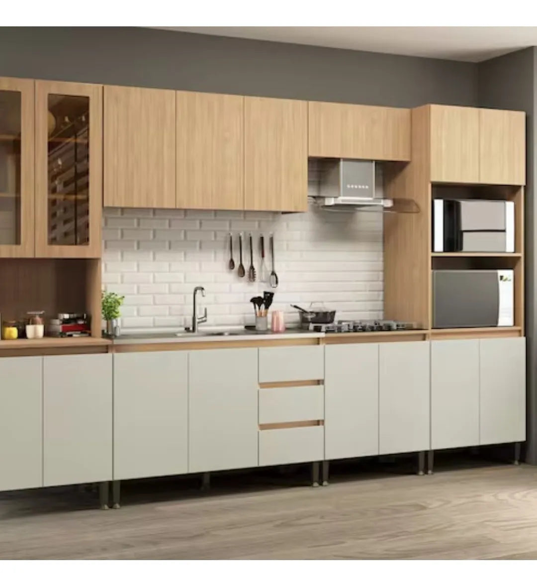 Bajo Mesada De Cocina Rebeca Moderno Con Cajones Y Puertas®