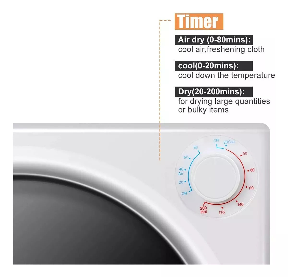 Secarropas Eléctrico Ctt 4kg Carga Frontal, Secado Rápido®