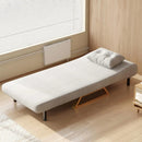 Sofá Cama 1 Cuerpo 73cm 3 En 1 Reclinable Movi Gris Moderno®