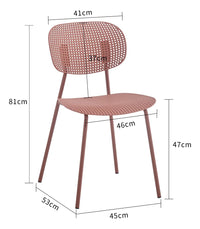 Silla De Comedor Terracota Mate Metal/polipropileno Premium®