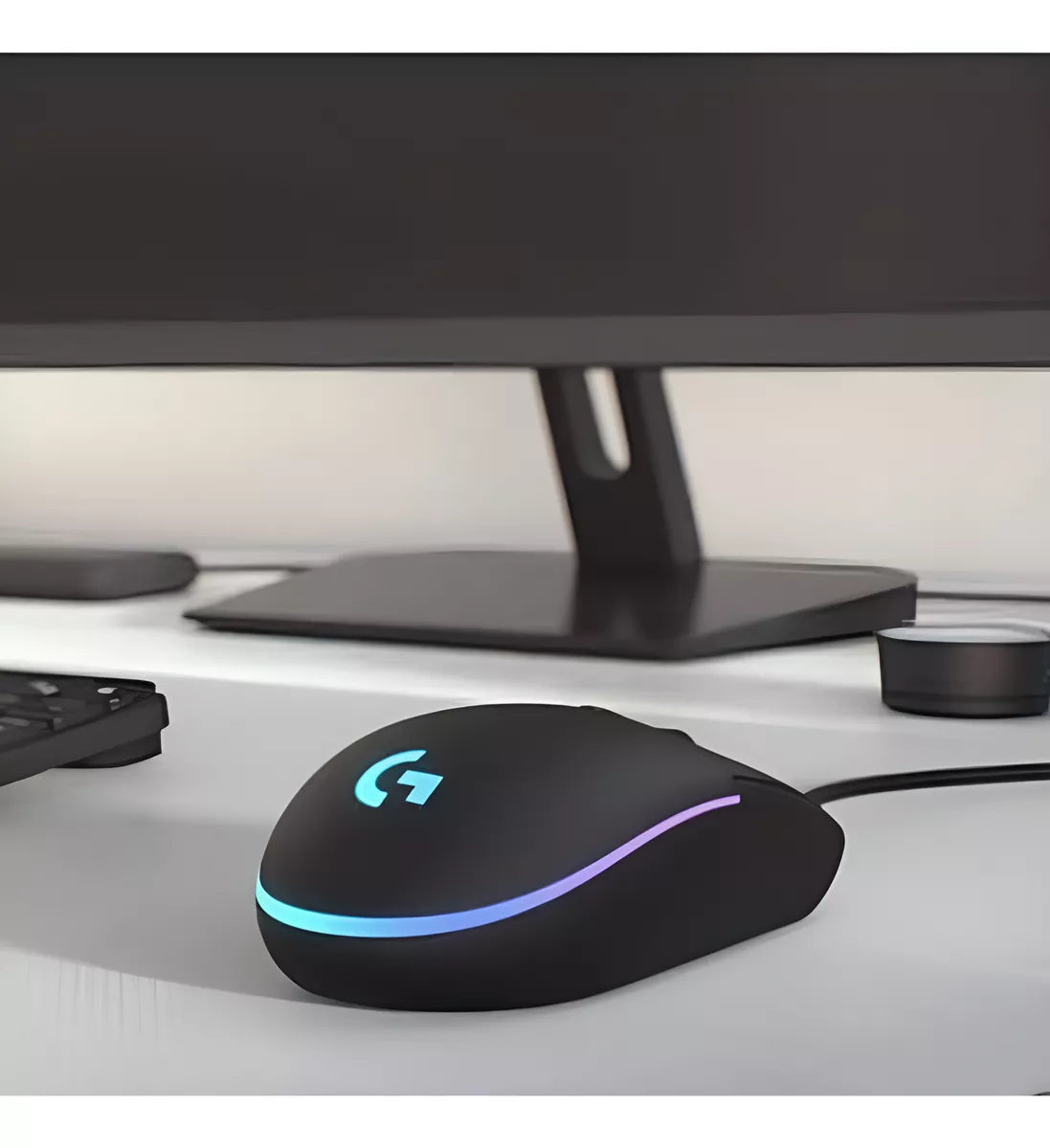 Mouse Gamer Logitech G203 Lightsync Cableado 8000 Dpi Negro