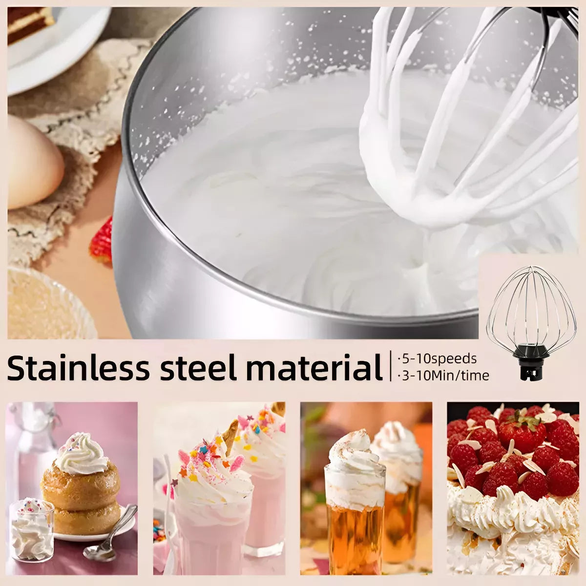 Batidora Planeteria 6l 6niveles Jamaky 3 En 1 Versatil 200w®