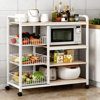 Organizador Cocina Moderno Con Ruedas 3 Canastos 80cm Movi®