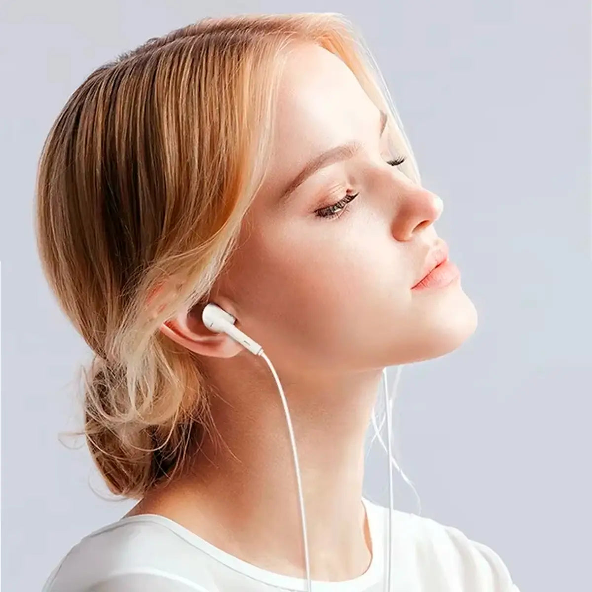 Auriculares Treqa Compatible Manos Libres Blancos Clásicos®