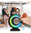 Parlante De Karaoke Portátil Con Bluetooth+micrófonos Negro®