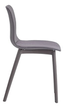 Silla Acolchonada De Polipropileno Grafito Mate Premium®