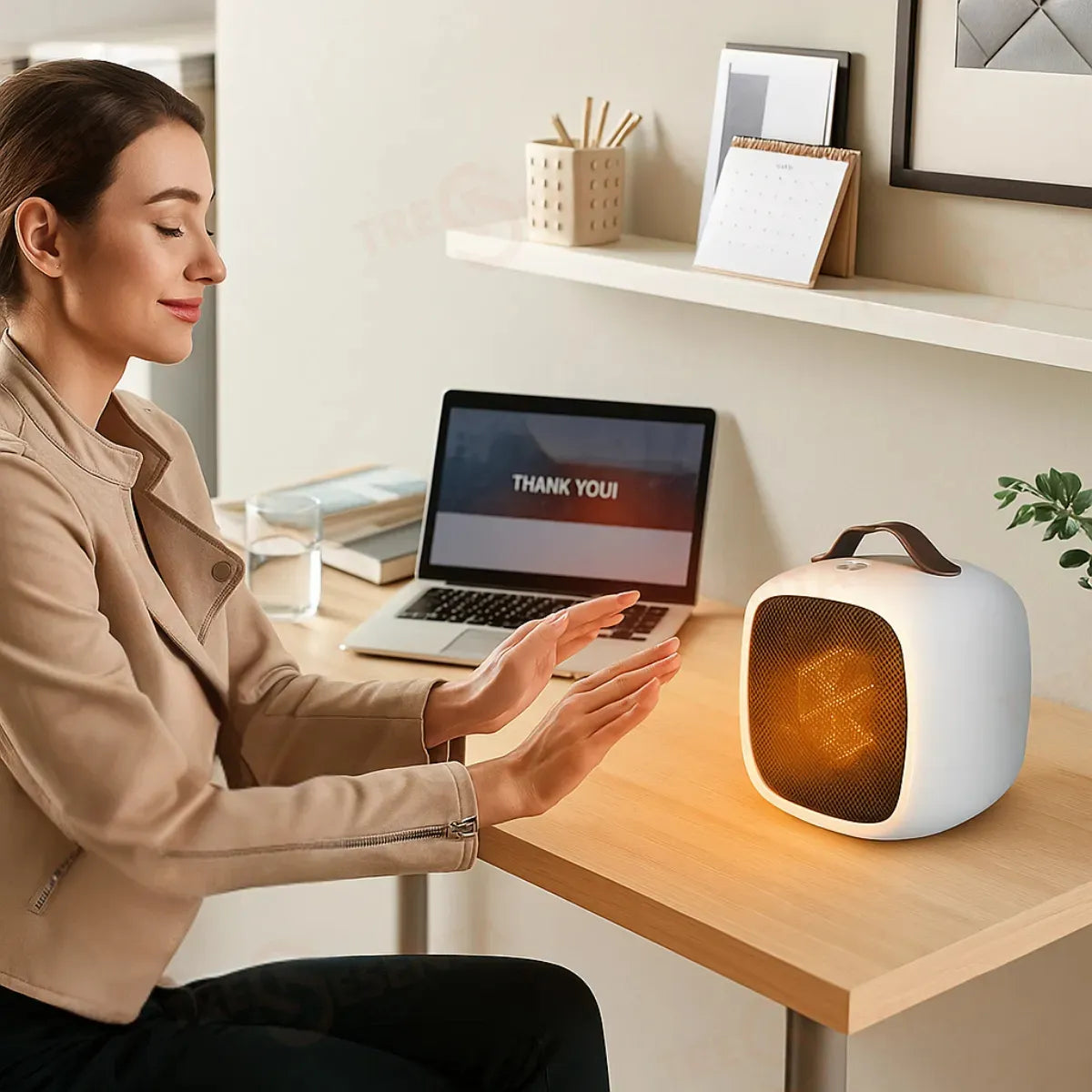 Calefactor Cerámico Portátil Ideal Escritorio Silencioso®