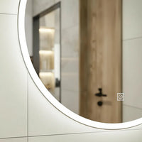 Espejo Led Inteligente Ovalado 60cm Tactil Moderno 3 Modos®