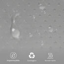 Cortina De Baño Impermeable Poliester 180x180 Gris Calidad®